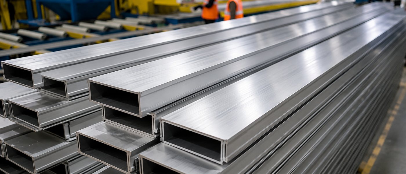 Extruded aluminium sections, anodising-ready surface